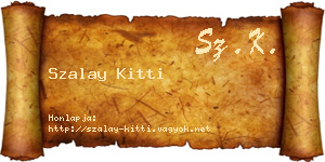 Szalay Kitti névjegykártya